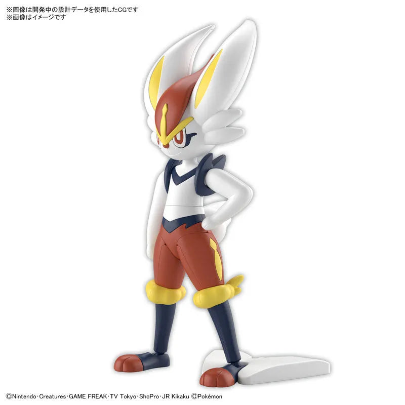 Pokemon Plamo Collection 50 Select Series Cinderace Plastic Modelㅤ – Bandai Spirits – ActionFigureBrasil