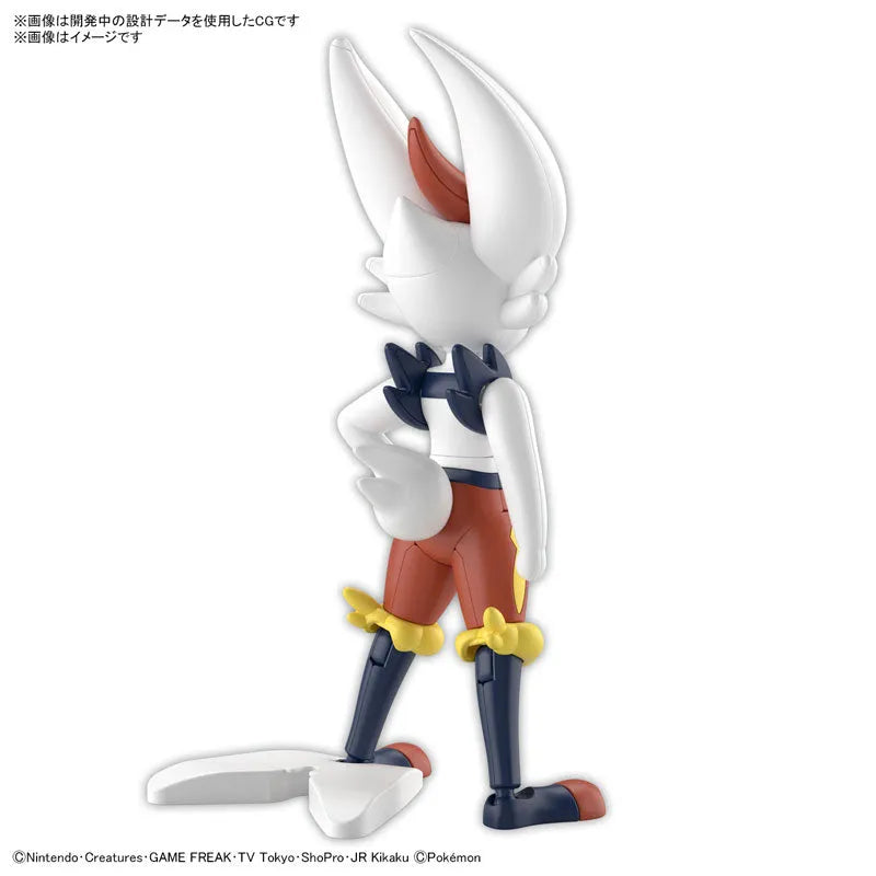Pokemon Plamo Collection 50 Select Series Cinderace Plastic Modelㅤ – Bandai Spirits – ActionFigureBrasil