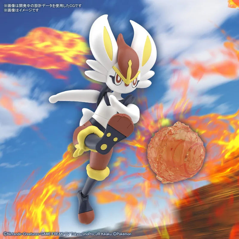 Pokemon Plamo Collection 50 Select Series Cinderace Plastic Modelㅤ – Bandai Spirits – ActionFigureBrasil