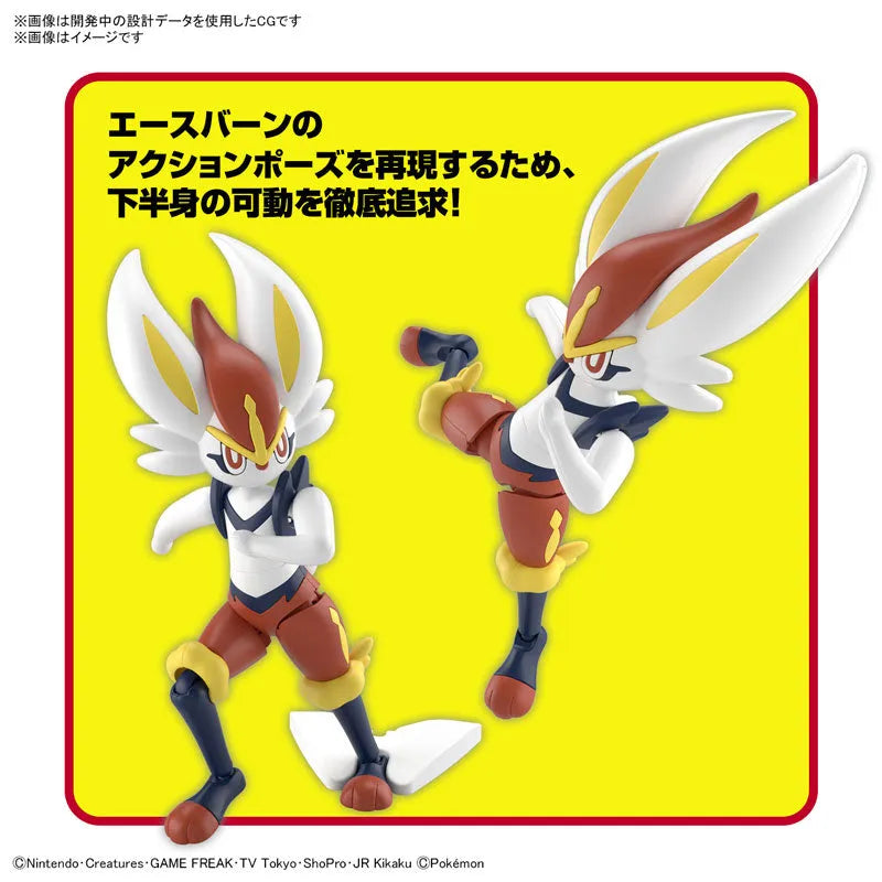 Pokemon Plamo Collection 50 Select Series Cinderace Plastic Modelㅤ – Bandai Spirits – ActionFigureBrasil