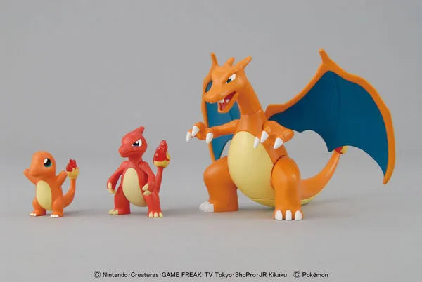 Pokemon Plamo Collection No.29 Charizard Evolution Set Plastic Modelㅤ – Bandai Spirits – ActionFigureBrasil