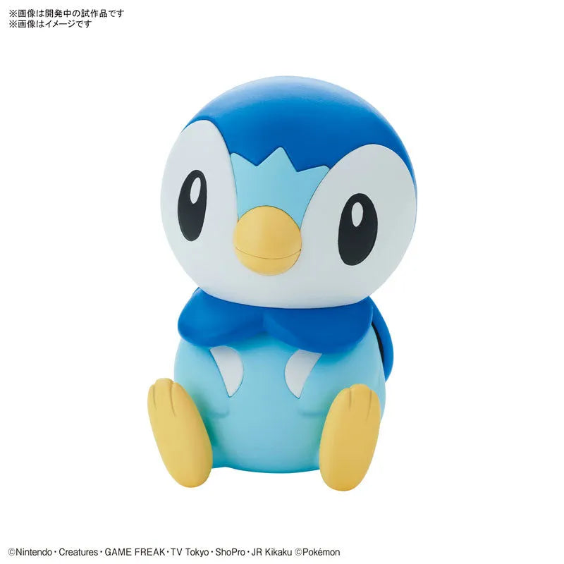 Pokemon Plamo Collection Quick!! 06 Piplup Plastic Modelㅤ – Bandai Spirits – ActionFigureBrasil