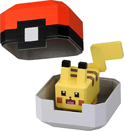Pokémon Quest - Pikachu - Poxel Collection (Takara Tomy)ㅤ – Takara Tomy – ActionFigureBrasil — ângulo diferente