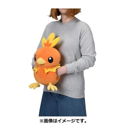 Pokemon - Torchic Hand Warmer Plushie (Pokemon Center)ㅤ – Pokémon Center – ActionFigureBrasil — embalagem