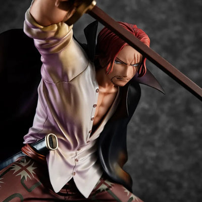 Portrait of Pirates "Red-Haired" Shanks – MegaHouse – ActionFigure Brasil — ângulo diferente