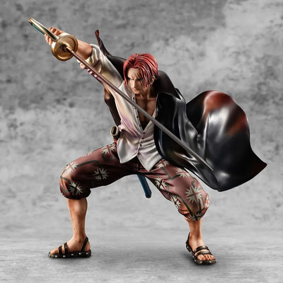 Portrait of Pirates "Red-Haired" Shanks – MegaHouse – ActionFigure Brasil — close