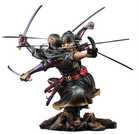 Portrait of Pirates Roronoa Zoro Demon Spirit Kyuutou-ryuu “Asura” – MegaHouse – ActionFigure Brasil