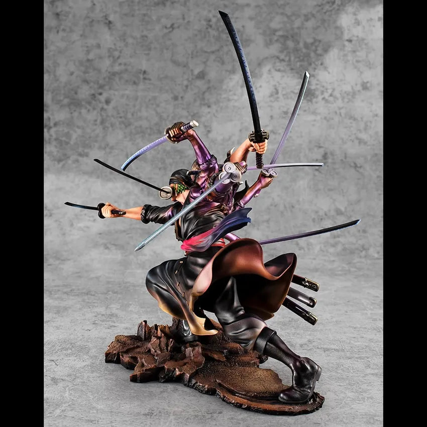 Portrait of Pirates Roronoa Zoro Demon Spirit Kyuutou-ryuu “Asura” – MegaHouse – ActionFigure Brasil
