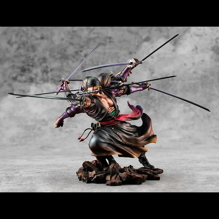 Portrait of Pirates Roronoa Zoro Demon Spirit Kyuutou-ryuu “Asura” – MegaHouse – ActionFigure Brasil