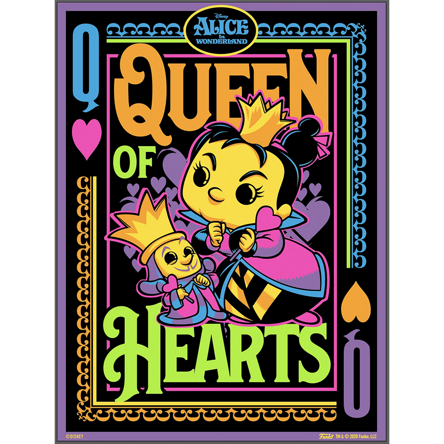 POSTER FUNKO POP ALICE IN WONDERLAND - QUEEN OF HEARTS BRINDE