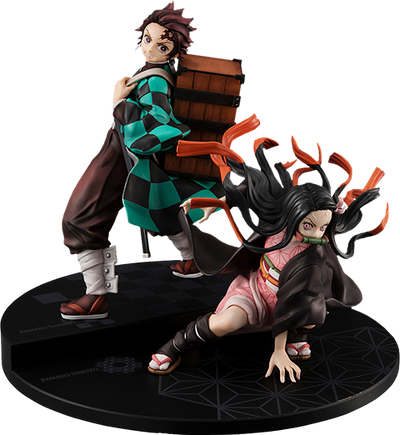 Precious G.E.M. Kamado Brother & Sister – MegaHouse – ActionFigure Brasil — com base expositora