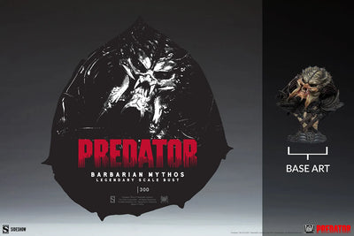 Predator Barbarian Mythos - LIMITED EDITION: 300 – Sideshow Collectibles – ActionFigure Brasil — com base expositora