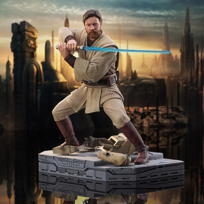 Premier Collection / Star Wars Revenge of the Sith: Obi-Wan Kenobi Statueㅤ – Diamond Select Toys – ActionFigureBrasil