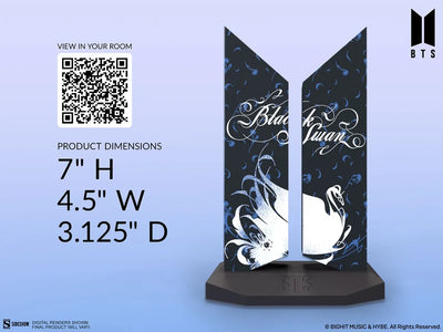Premium BTS Logo: Black Swan Edition - LIMITED EDITION (Black Swan Edition) – Sideshow Collectibles – ActionFigure Brasil — close