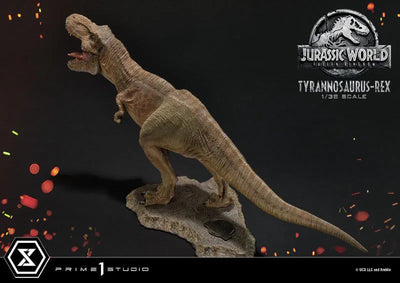 Prime Collectible Figure Jurassic World: Fallen Kingdom T-REXㅤ – Prime 1 Studio – ActionFigureBrasil — com base expositora