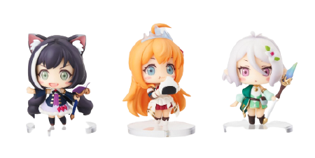 Princess Connect! Re:Dive - Natsume Kokoro - Eustiana von Astraea - Momochi Kiruya (Apex Innovation, beBOX)ㅤ – beBOX – ActionFigureBrasil
