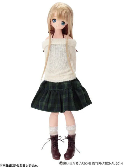 Pure Neemo S Size - Komorebi Mori no Oyofukuya-san "Ribbon Shirring One-piece" / Green Checkered (DOLL ACCESSORY)ㅤ – Azone International – ActionFigureBrasil — ângulo diferente