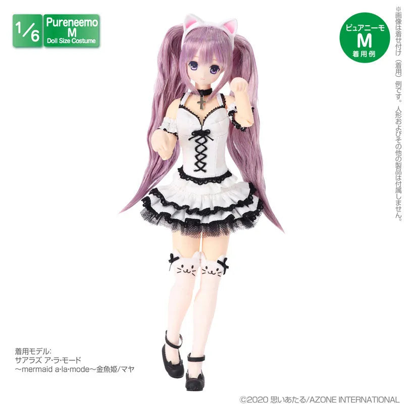 Pure Neemo Wear 1/6 PNM Kitty-cat Print Socks White (DOLL ACCESSORY)ㅤ – Azone International – ActionFigureBrasil