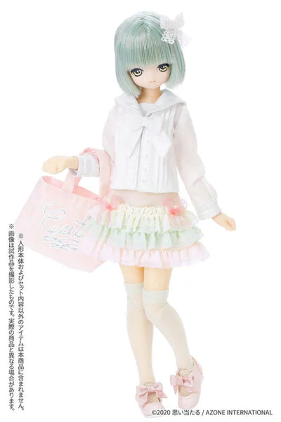 Pure Neemo Wear 1/6 Sugar Dream PNS Sugar Ribbon Ruffle Skirt II Pastel Mint x Pastel Pinkㅤ – Azone International – ActionFigureBrasil