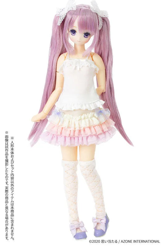 Pure Neemo Wear 1/6 Sugar Dream PNS Sugar Ribbon Ruffle Skirt II Pink x Pastel Lavenderㅤ – Azone International – ActionFigureBrasil