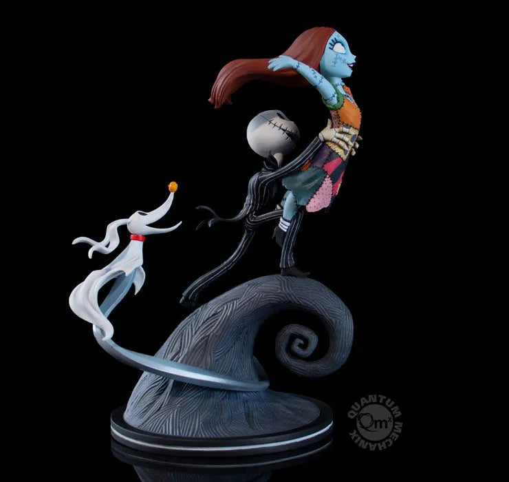 Q-Fig Elite The Nightmare Before Christmas Jack, I'm Flying Sally & Jack & Zeroㅤ – Quantum Mechanix – ActionFigureBrasil