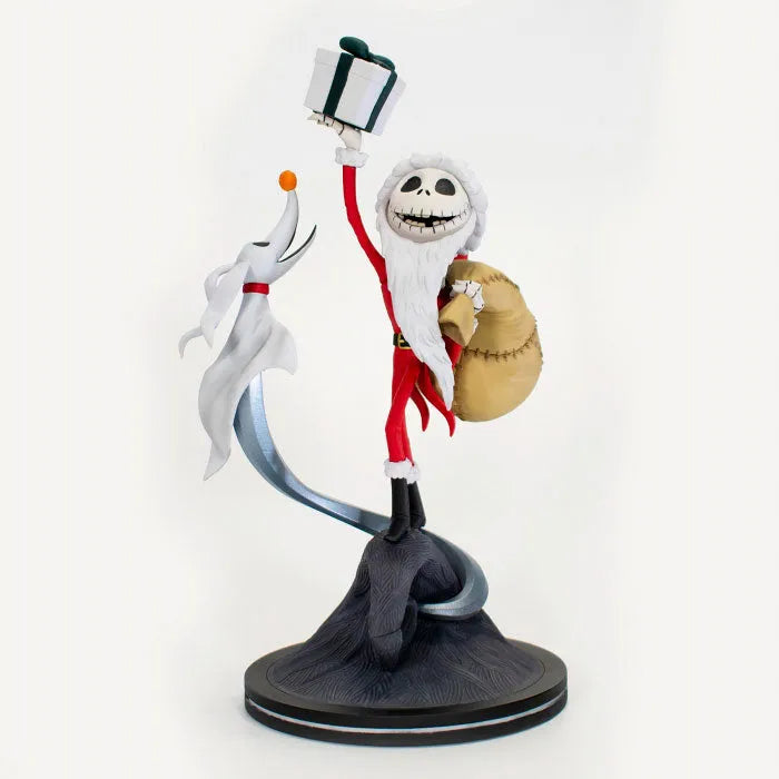Q-Fig Max Elite The Nightmare Before Christmas: Sandy Claws Jack & Zero PVC Figureㅤ – Quantum Mechanix – ActionFigureBrasil