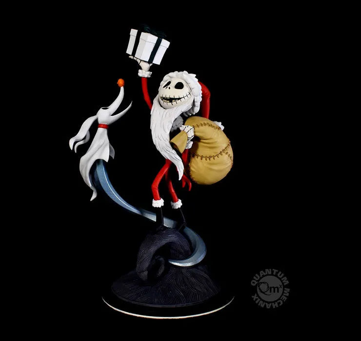 Q-Fig Max Elite The Nightmare Before Christmas: Sandy Claws Jack & Zero PVC Figureㅤ – Quantum Mechanix – ActionFigureBrasil