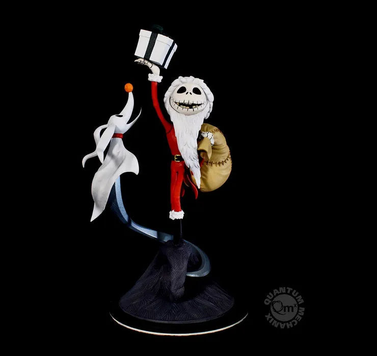 Q-Fig Max Elite The Nightmare Before Christmas: Sandy Claws Jack & Zero PVC Figureㅤ – Quantum Mechanix – ActionFigureBrasil