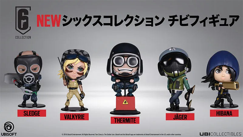 Rainbow Six Siege Six Collection Chibi Figure Series 2 - Set of 5ㅤ – Ubisoft – ActionFigureBrasil