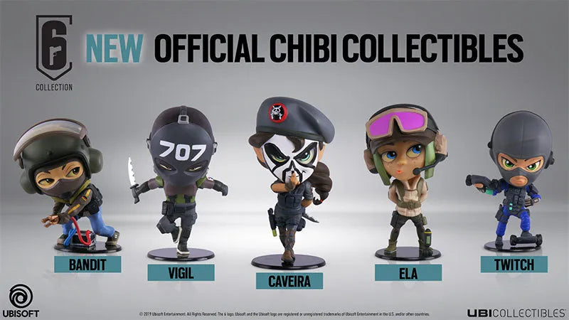 Rainbow Six Siege Six Collection Chibi Figure Series 3 - Set of 5ㅤ – Ubisoft – ActionFigureBrasil
