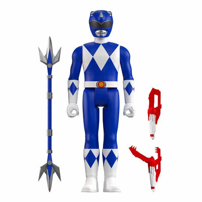 Re Action / Mighty Morphin Power Rangers: Blue Rangerㅤ – Super7 – ActionFigureBrasil