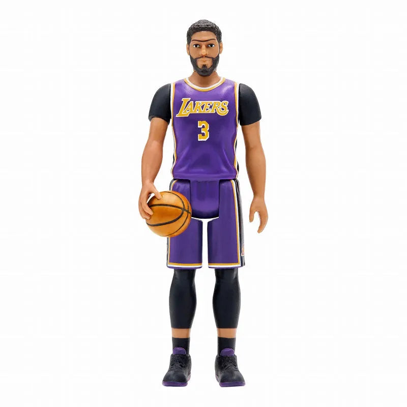 Re-Action / NBA wave 3: Anthony Davis (Los Angeles Lakers) Purple Uniform Ver.ㅤ – Super7 – ActionFigureBrasil
