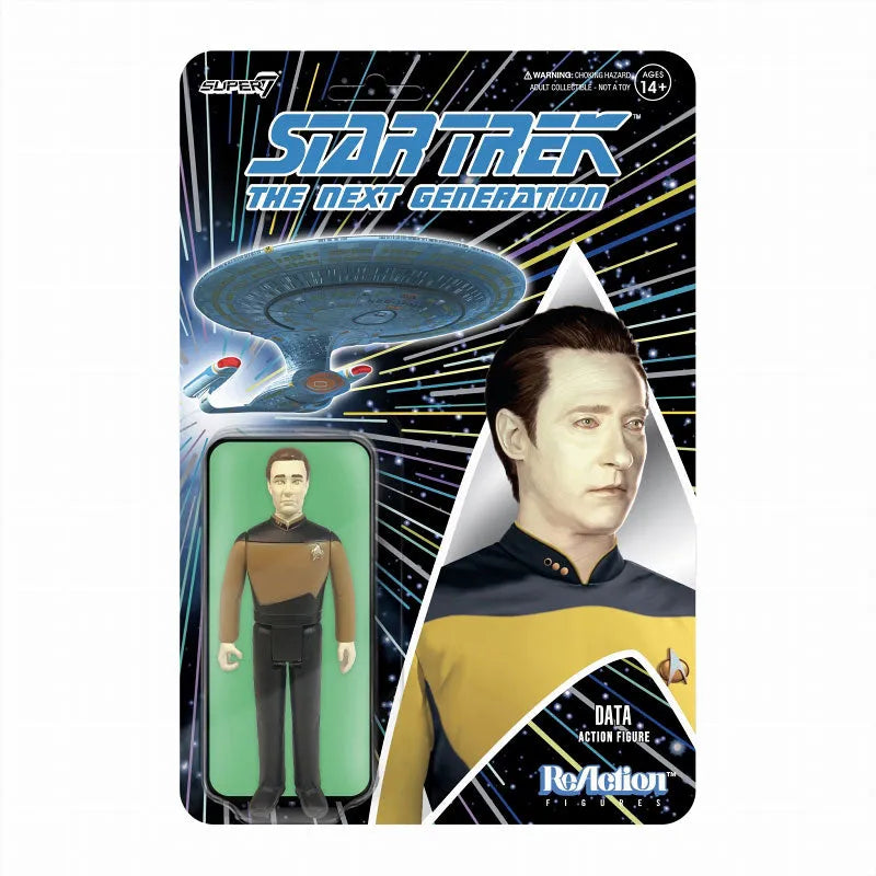 Re Action / New Star Trek (Next Generation): Dataㅤ – Super7 – ActionFigureBrasil