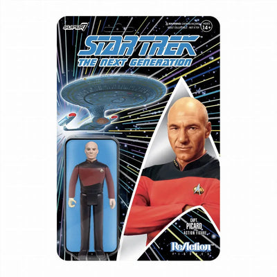 Re Action / New Star Trek (Next Generation): Jean Luc Picardㅤ – Super7 – ActionFigureBrasil