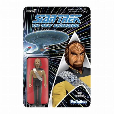 Re Action / New Star Trek (Next Generation): Worfㅤ – Super7 – ActionFigureBrasil