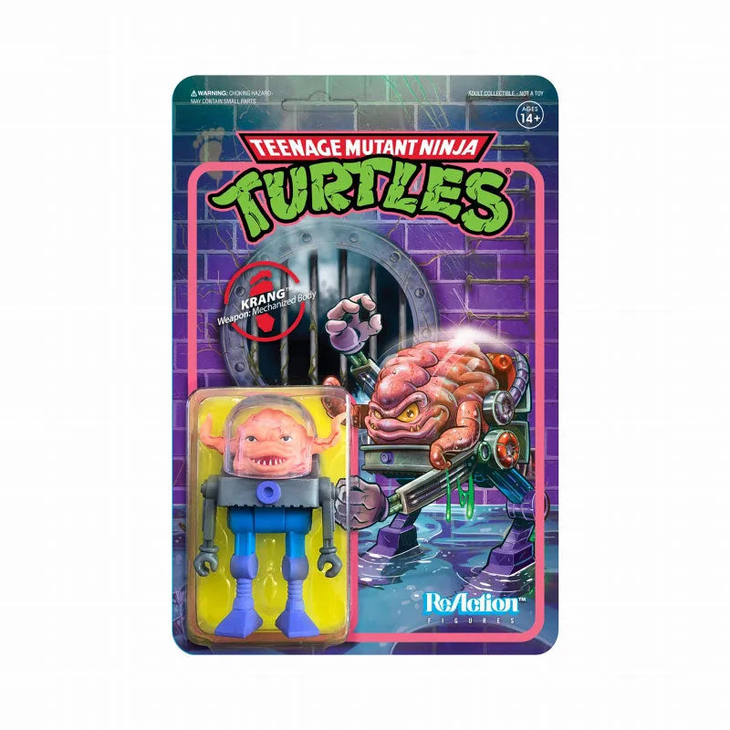 Re Action / Teenage Mutant Ninja Turtles TMNT WAVE2: Krangㅤ – Super7 – ActionFigureBrasil