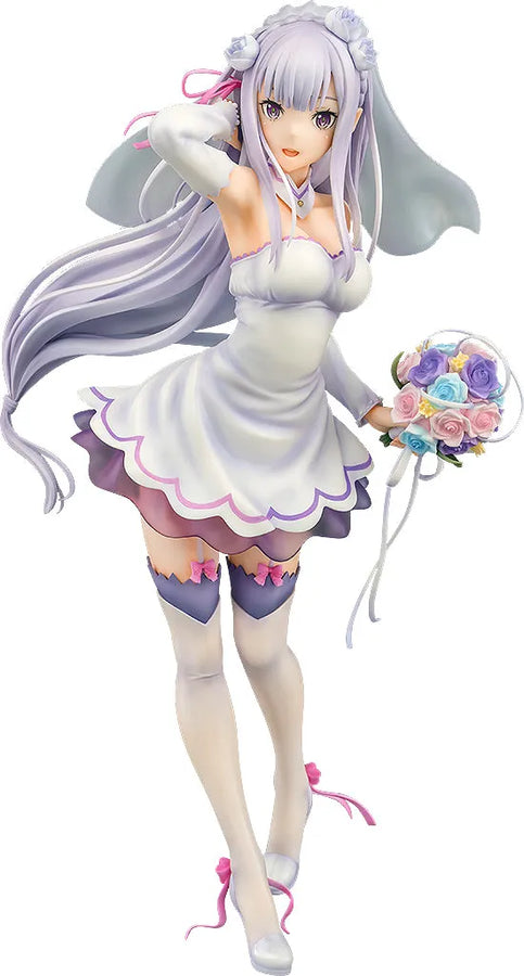 Re:Zero kara Hajimeru Isekai Seikatsu - Emilia - 1/7 - Wedding Ver. - 2024 Re-release (Phat Company)ㅤ – Phat Company – ActionFigureBrasil