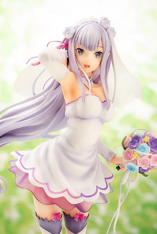Re:Zero kara Hajimeru Isekai Seikatsu - Emilia - 1/7 - Wedding Ver. - 2024 Re-release (Phat Company)ㅤ – Phat Company – ActionFigureBrasil