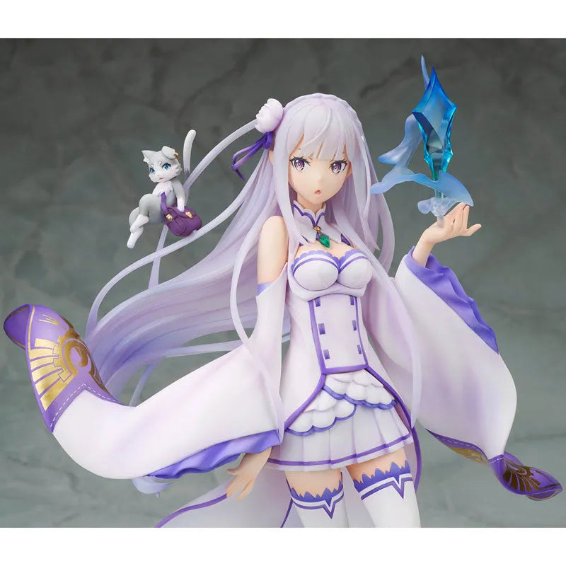 Re:Zero kara Hajimeru Isekai Seikatsu - Emilia - Puck - 1/8 (Alpha x Omega)ㅤ – Alpha x Omega – ActionFigureBrasil
