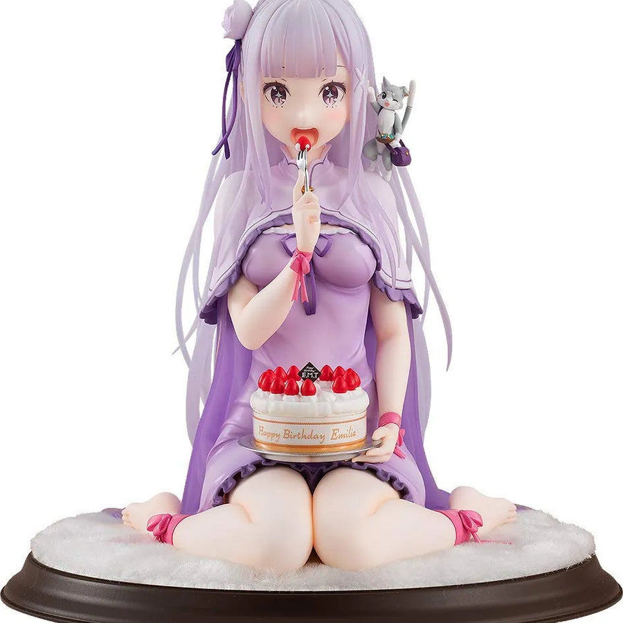 Re:Zero kara Hajimeru Isekai Seikatsu - Emilia - Puck - KD Colle - 1/7 - Birthday Cake Ver. (Good Smile Company, Kadokawa)ㅤ – Kadokawa – ActionFigureBrasil