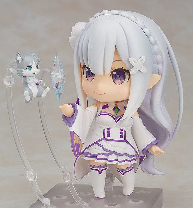 Re:Zero kara Hajimeru Isekai Seikatsu - Emilia - Puck - Nendoroid (#751) - 2025 Re-release (Good Smile Company)ㅤ – Good Smile Company – ActionFigureBrasil