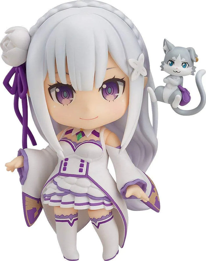 Re:Zero kara Hajimeru Isekai Seikatsu - Emilia - Puck - Nendoroid #751 - Re-release (Good Smile Company)ㅤ – Good Smile Company – ActionFigureBrasil