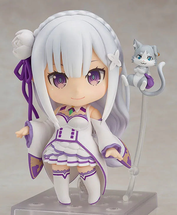 Re:Zero kara Hajimeru Isekai Seikatsu - Emilia - Puck - Nendoroid #751 - Re-release (Good Smile Company)ㅤ – Good Smile Company – ActionFigureBrasil