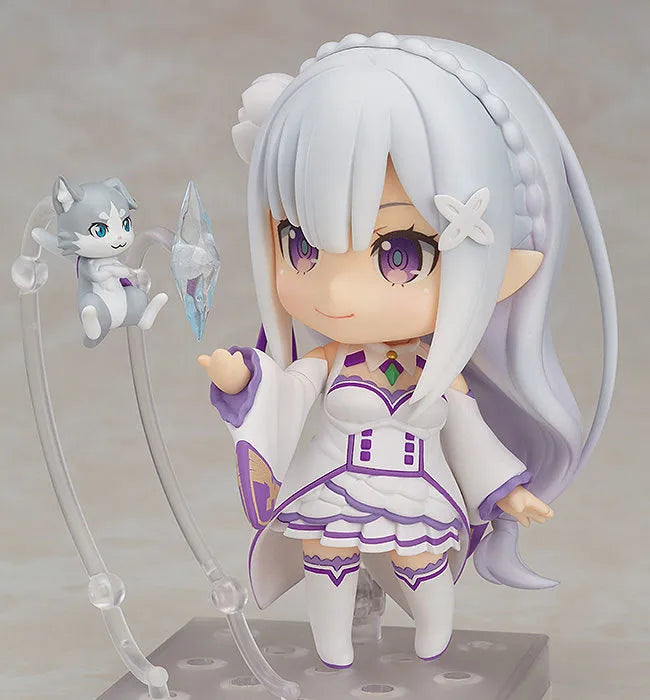 Re:Zero kara Hajimeru Isekai Seikatsu - Emilia - Puck - Nendoroid #751 - Re-release (Good Smile Company)ㅤ – Good Smile Company – ActionFigureBrasil