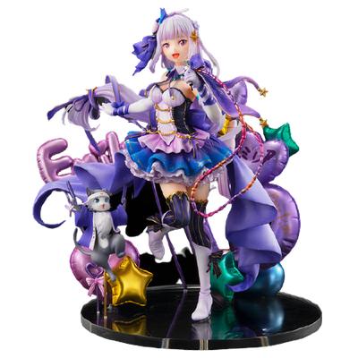 Re:Zero kara Hajimeru Isekai Seikatsu - Emilia - Puck - Shibuya Scramble Figure - 1/7 - Idol Ver (eStream)ㅤ – eStream – ActionFigureBrasil