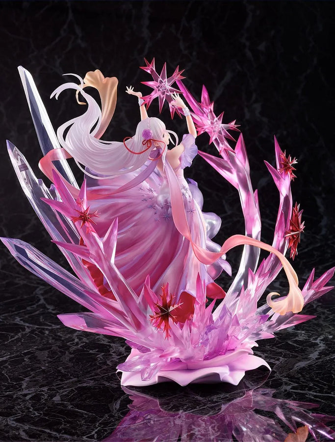 Re:Zero kara Hajimeru Isekai Seikatsu - Emilia - Shibuya Scramble Figure - 1/7 - Hyouketsu no Emilia, Crystal Dress Ver. (Alpha Satellite) [Shop Exclusive]ㅤ – Alpha Satellite,eStream – ActionFigureBrasil