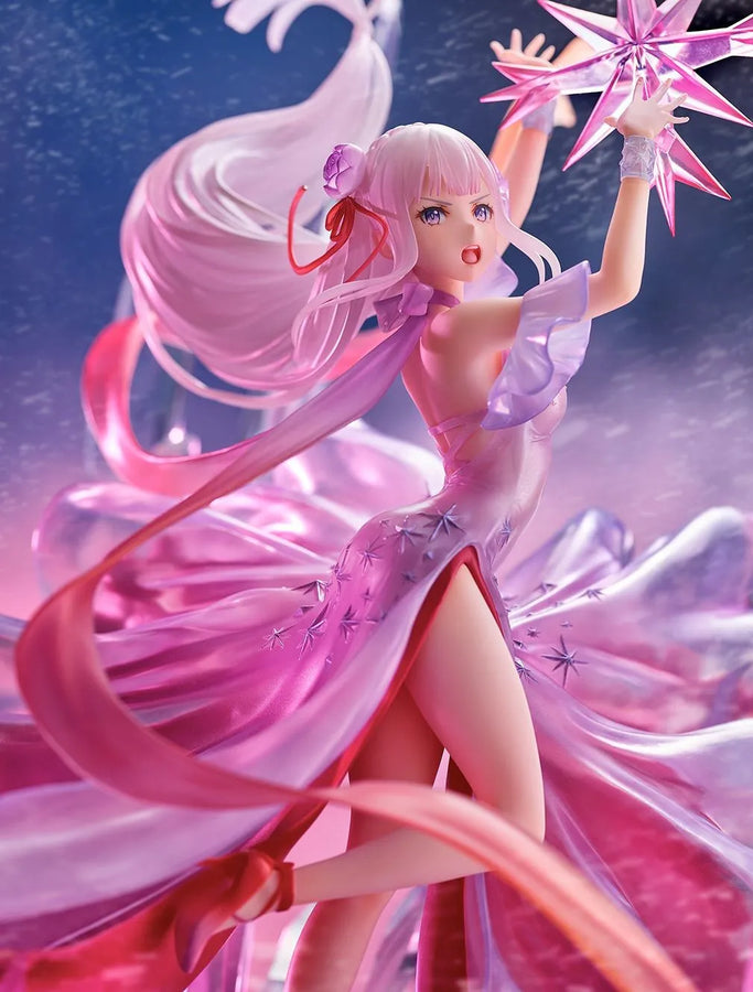 Re:Zero kara Hajimeru Isekai Seikatsu - Emilia - Shibuya Scramble Figure - 1/7 - Hyouketsu no Emilia, Crystal Dress Ver. (Alpha Satellite) [Shop Exclusive]ㅤ – Alpha Satellite,eStream – ActionFigureBrasil