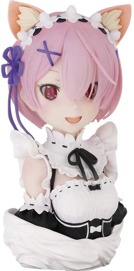 Re:Zero kara Hajimeru Isekai Seikatsu - Ram - 1/3 - ArtScale Bust - Ichiban Kuji Yorokobi nasai, Ryoutenihanatte Yatsu yo - Last One ver. (Bandai Spirits)ㅤ – Bandai Spirits – ActionFigureBrasil