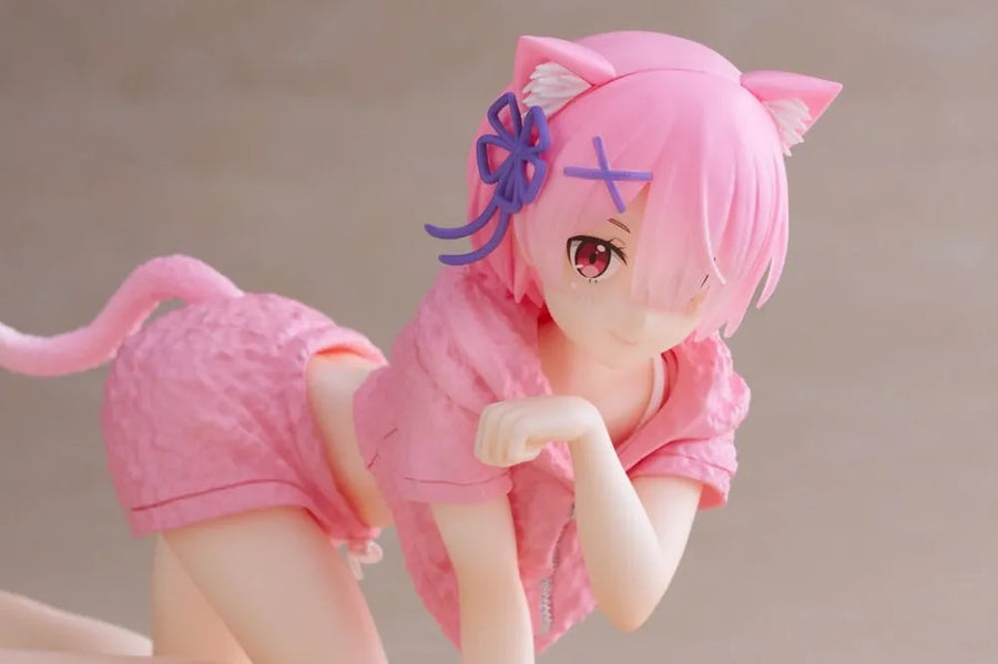 Re:Zero kara Hajimeru Isekai Seikatsu - Ram - Desktop Cute - Cat room wear ver. (Taito)ㅤ – Taito – ActionFigureBrasil