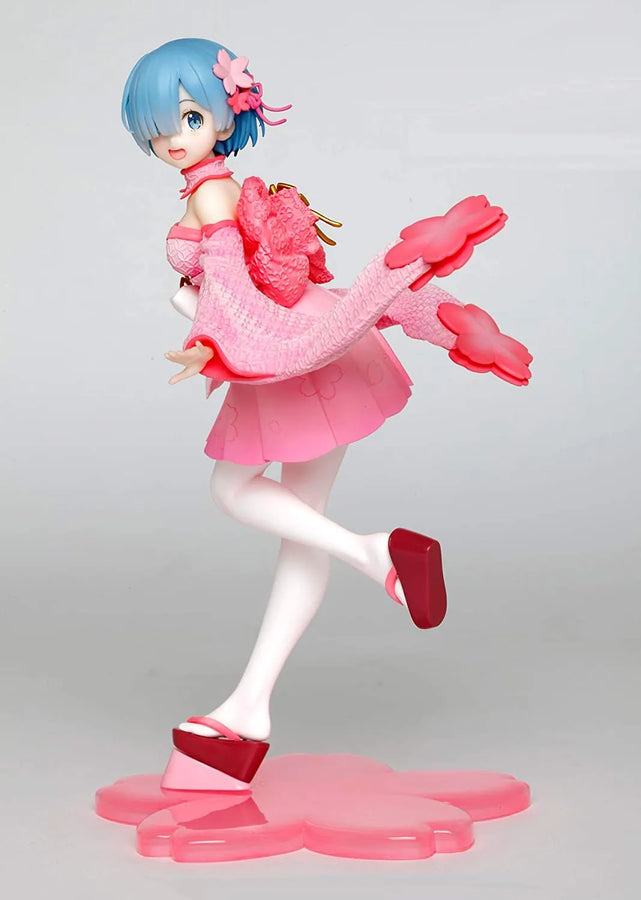 Re:Zero kara Hajimeru Isekai Seikatsu - Re:Zero kara Hajimeru Isekai Seikatsu Memory Snow - Rem - Precious Figure - Sakura ver. (Taito)ㅤ – Taito – ActionFigureBrasil